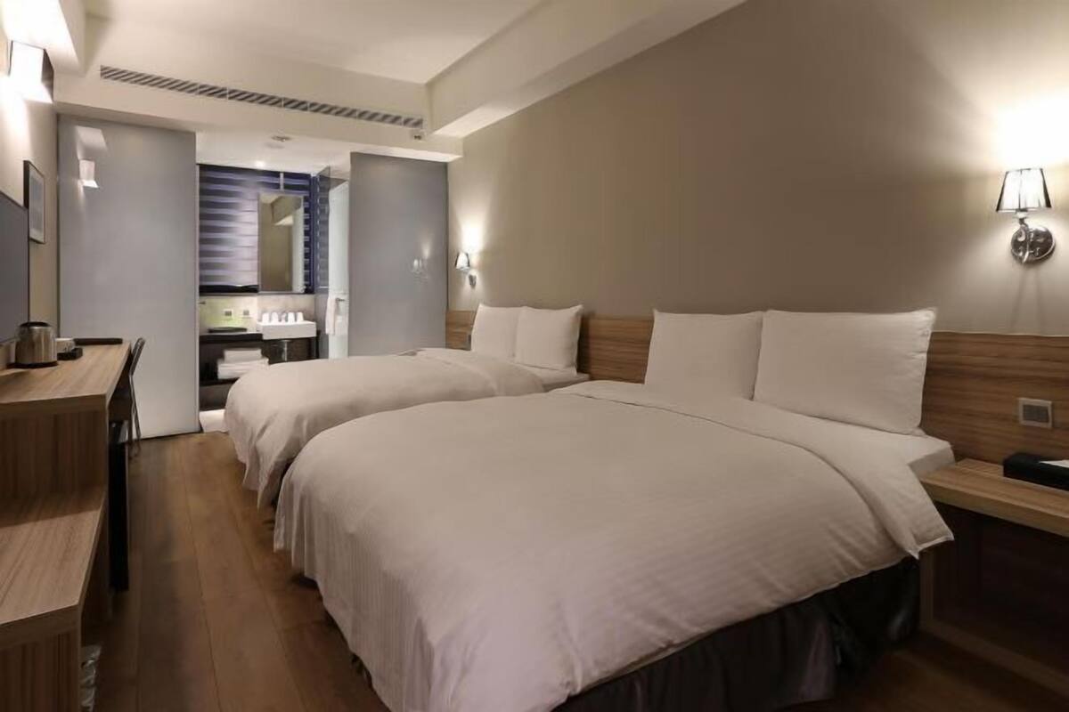 Premium bedding, down duvets, in-room safe, desk