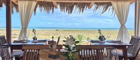 Breakfast, lunch, dinner served; Mediterranean cuisine, ocean views