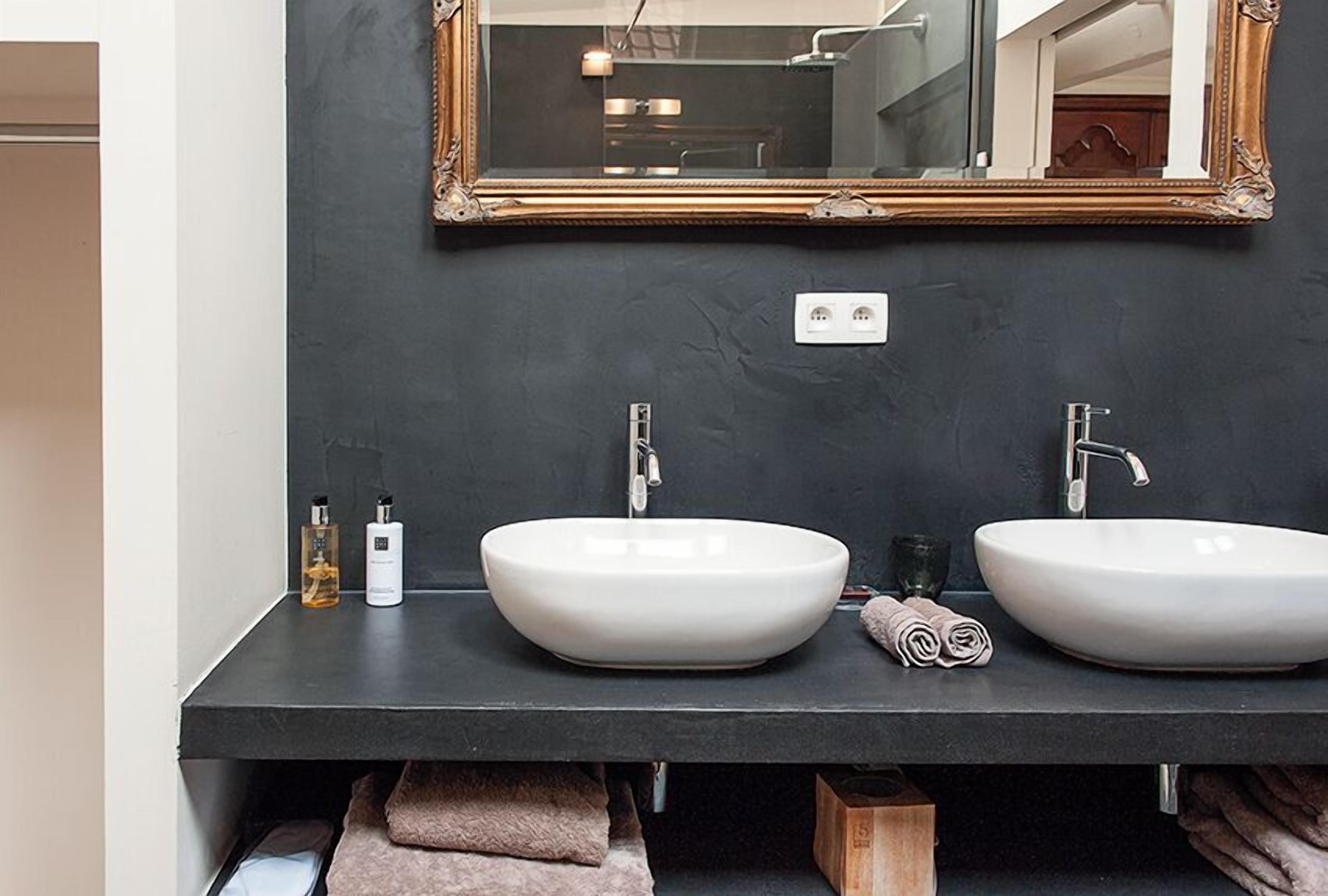 suite | bathroom | shower, designer toiletries, hair dryer, slippers