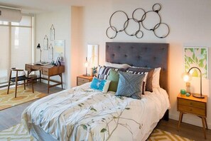 Standard Apartment, 1 Bedroom | 1 bedroom, desk, iron/ironing board, free WiFi - Bridgestreet the View at Liberty Center (Arlington)