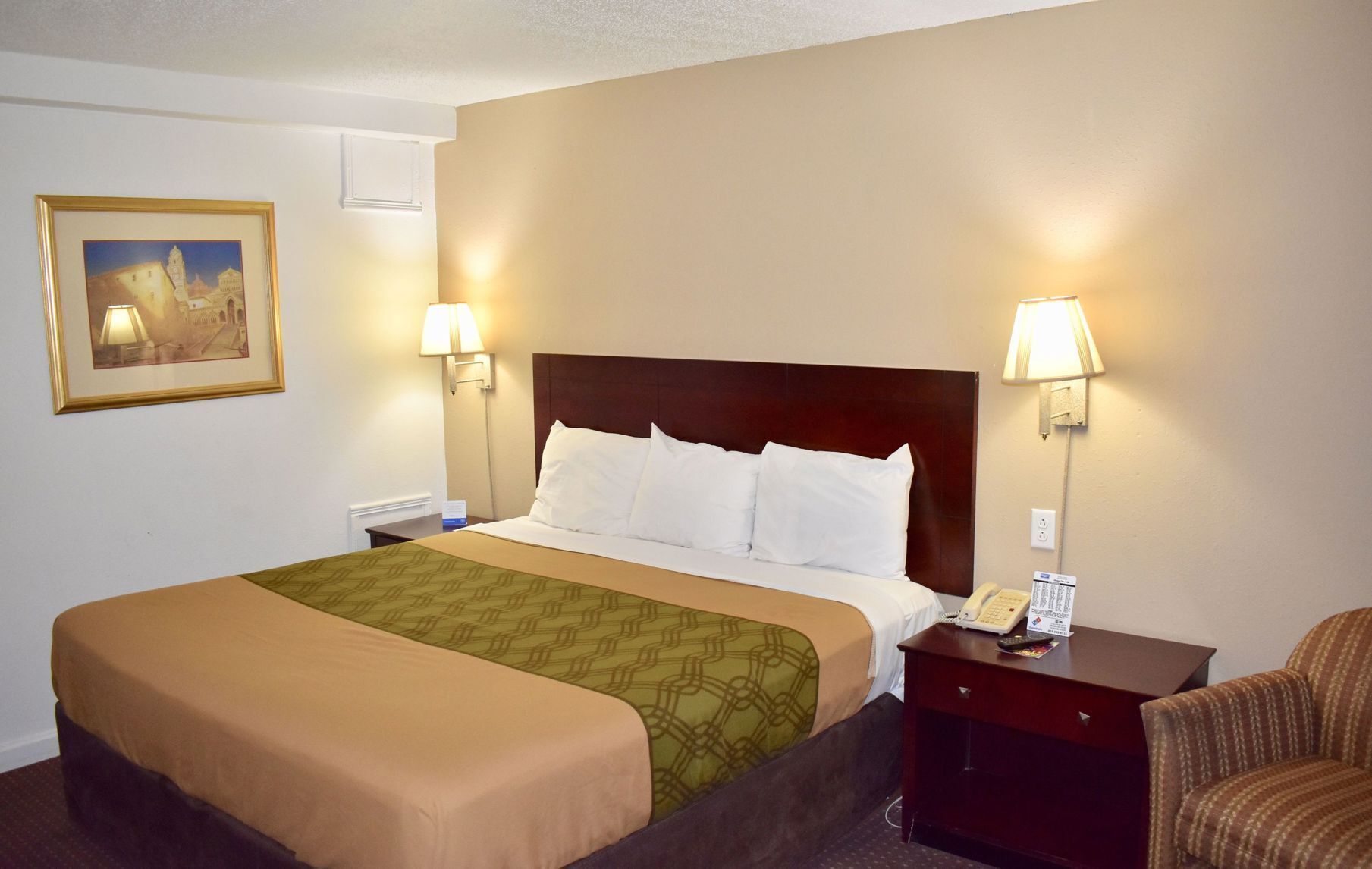 Desk, cots/infant beds, free WiFi, bed sheets