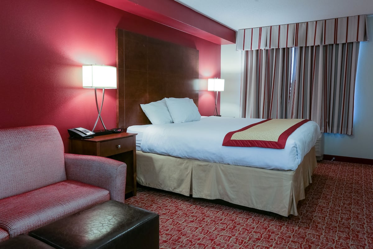 Suite, 1 kingsize bed | Een bureau, een strijkplank/strijkijzer, extra bedden, gratis wifi
