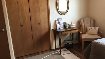 Premium bedding, desk, free WiFi, bed sheets