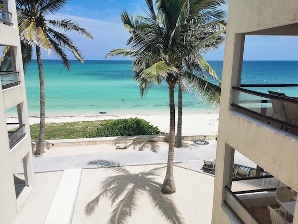 Apartamento família, 3 quartos, vista para o oceano | Terraço/pátio