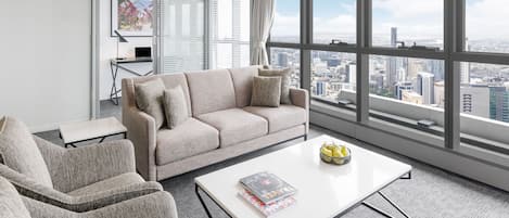 2 Bedroom Altitude Suite | Living area | Flat-screen TV