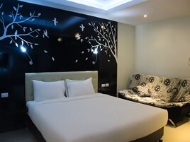 Minibar, in-room safe, desk, blackout drapes