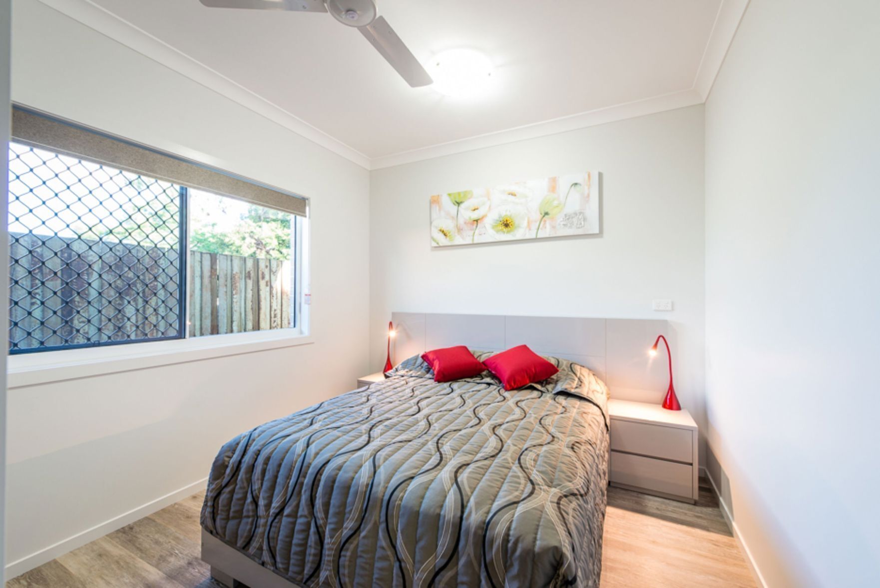 Premium bedding, pillowtop beds, individually decorated, desk