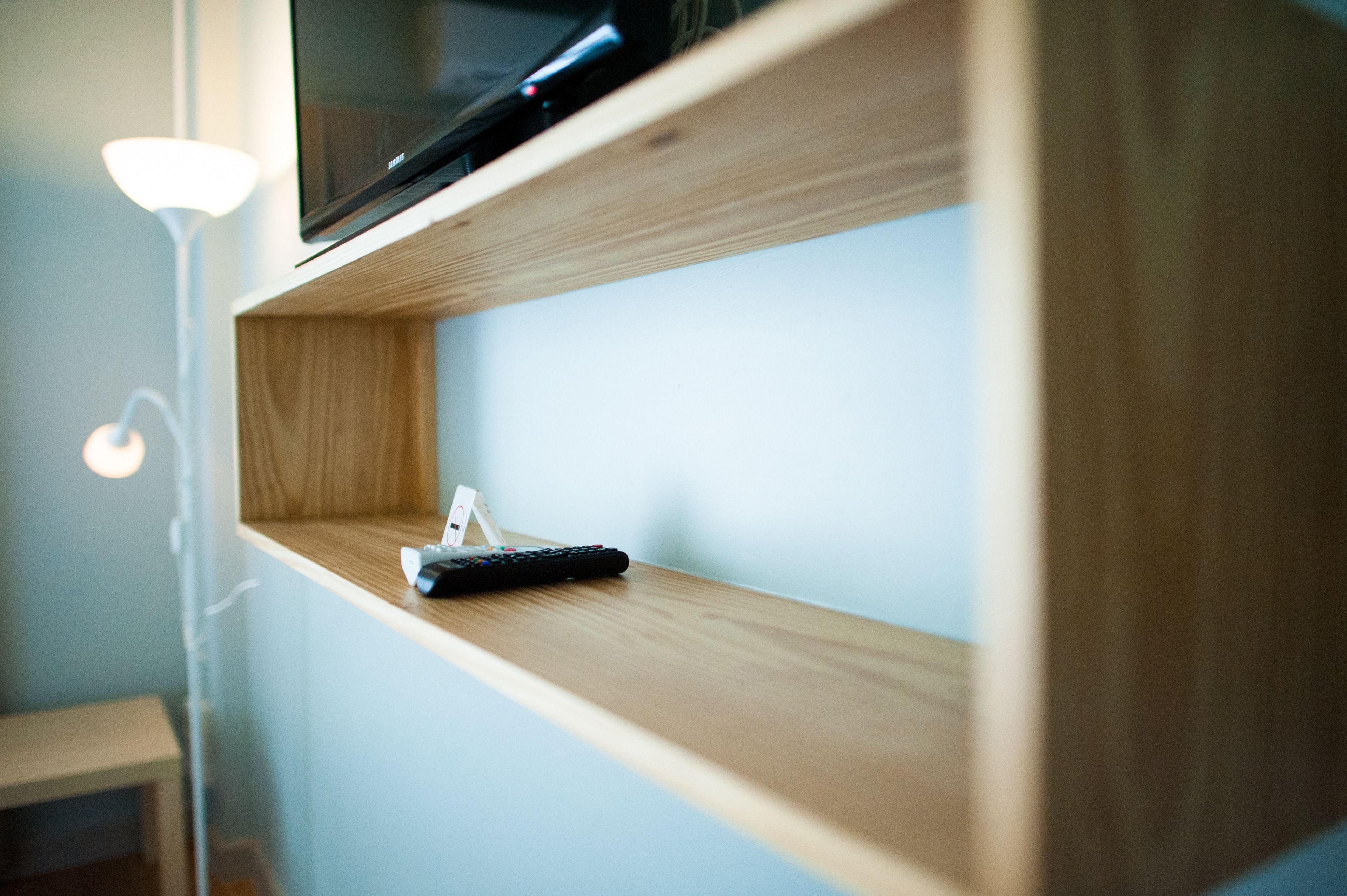 desk, laptop workspace, blackout curtains, soundproofing