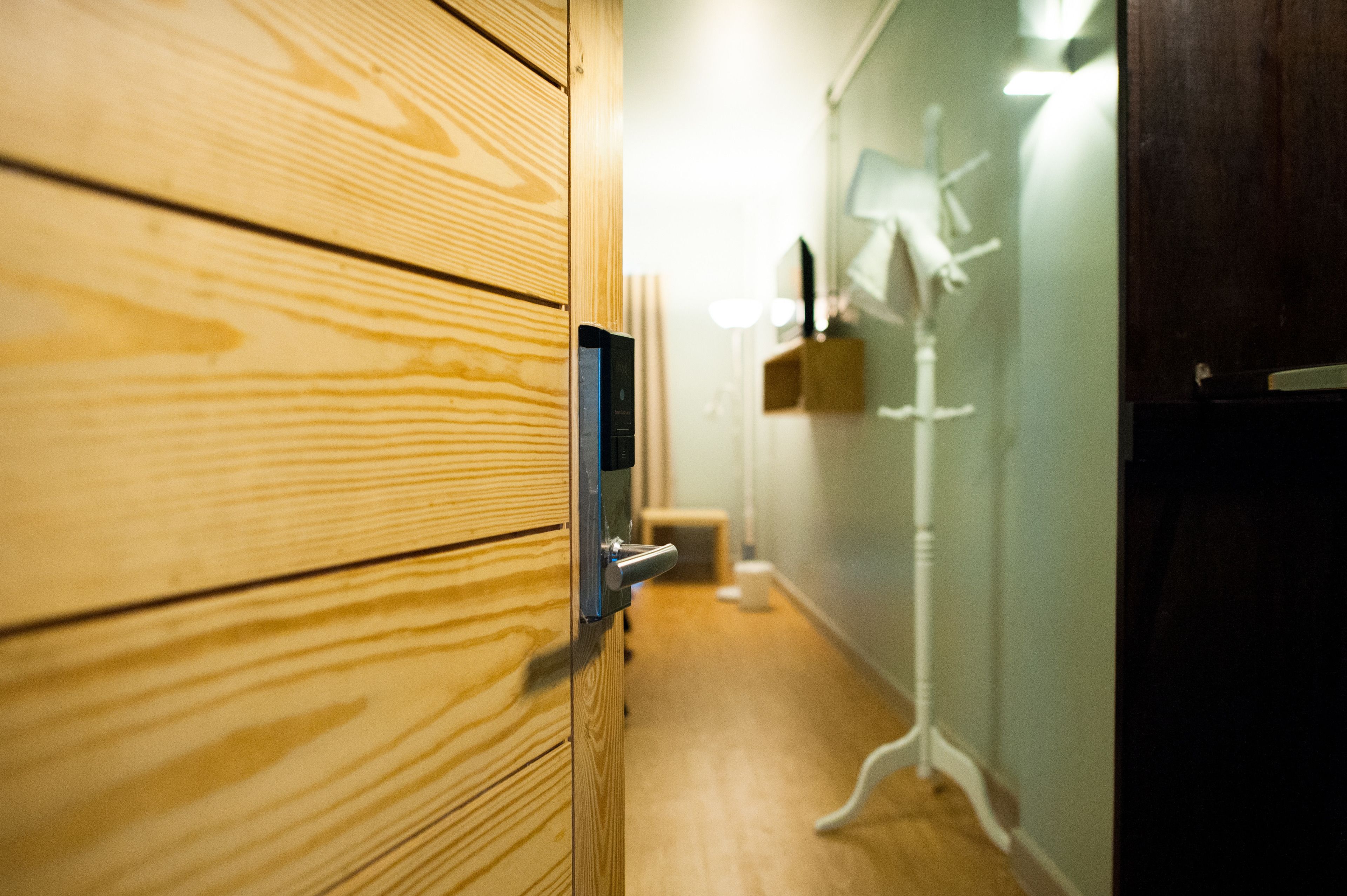 desk, laptop workspace, blackout curtains, soundproofing