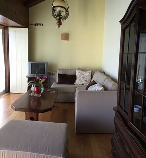 Una televisión de pantalla plana