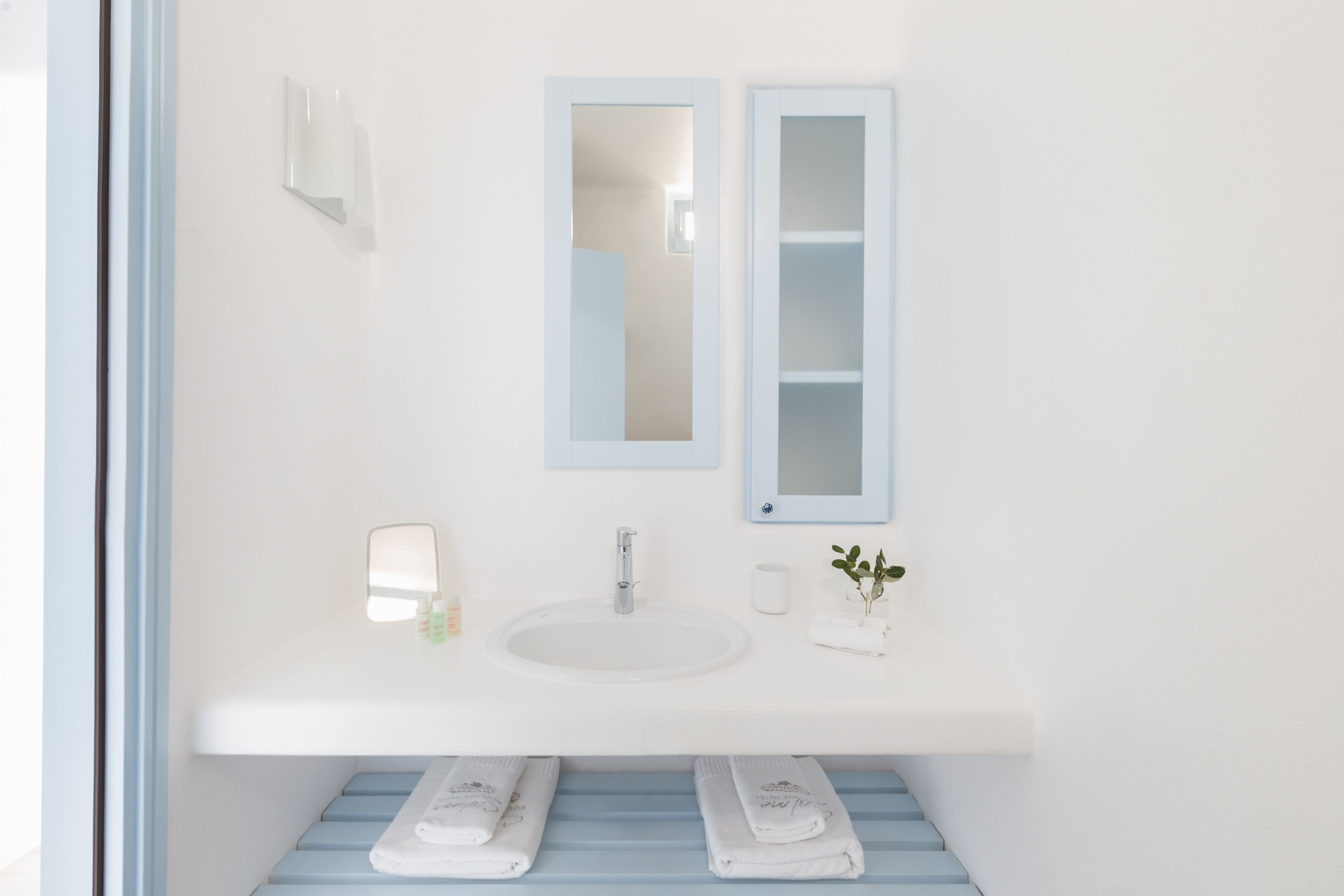 shower, designer toiletries, hair dryer, bathrobes