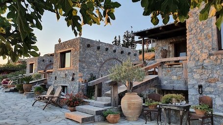 Front of property. Terra Minoika Boutique Resort