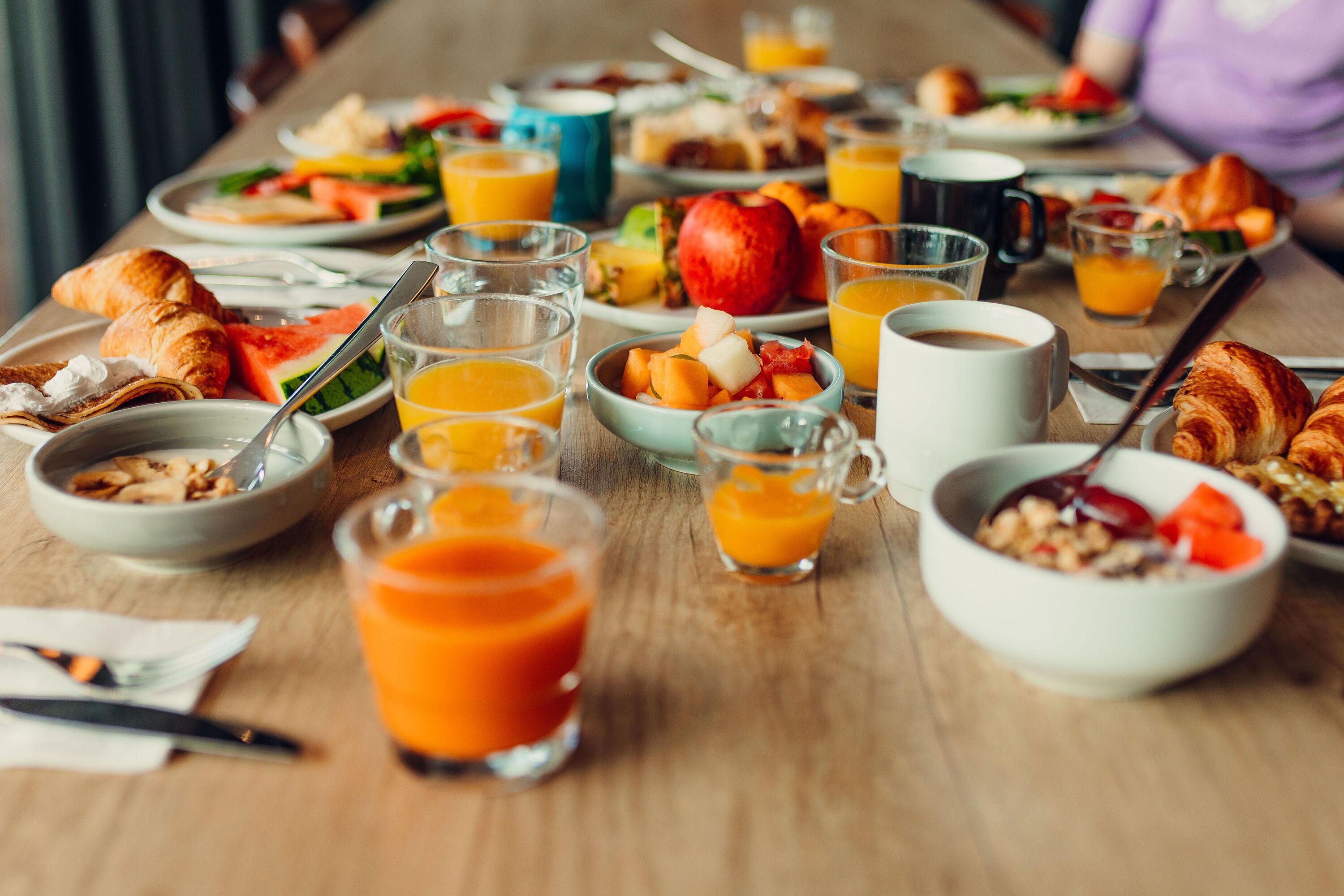 Desayuno buffet todos los días (con cargo)