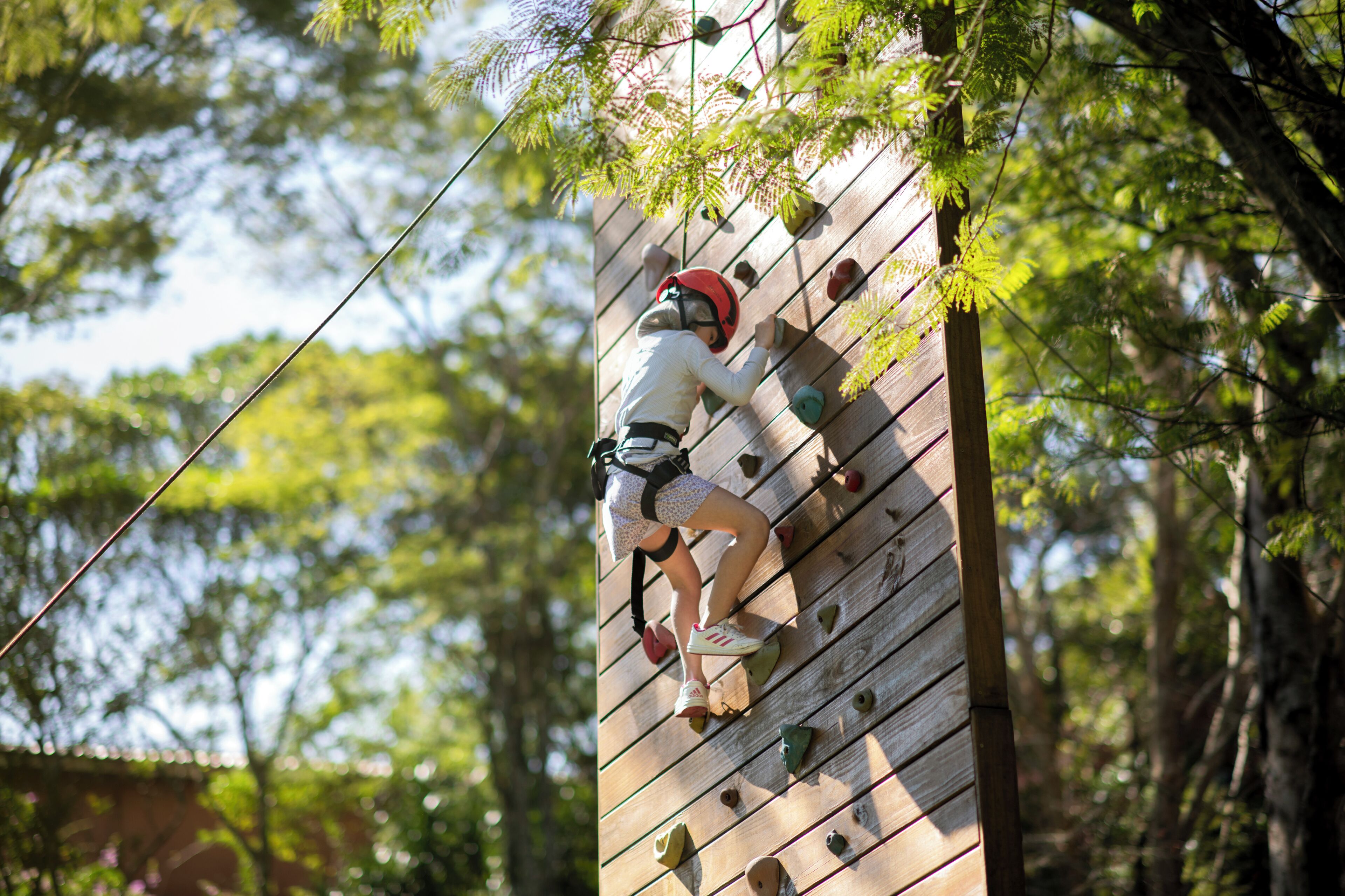 rock climbing wall – indoor