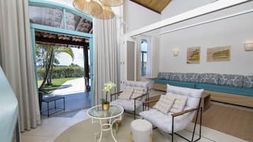 Premium Loft | Living area | 32-inch LCD TV with cable channels, TV, Netflix