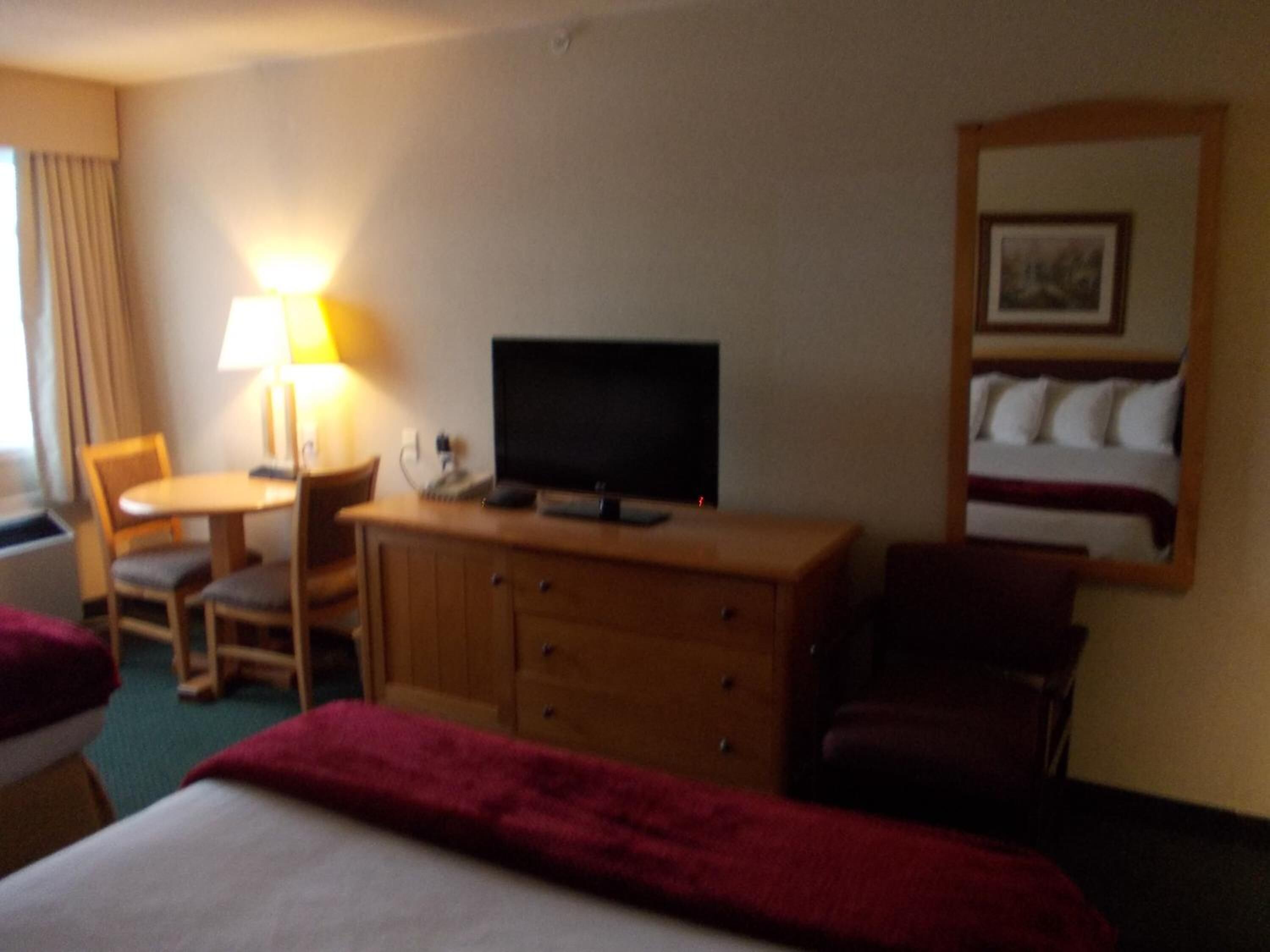 desk, blackout curtains, iron/ironing board, free wifi