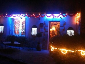 Front of property – evening/night