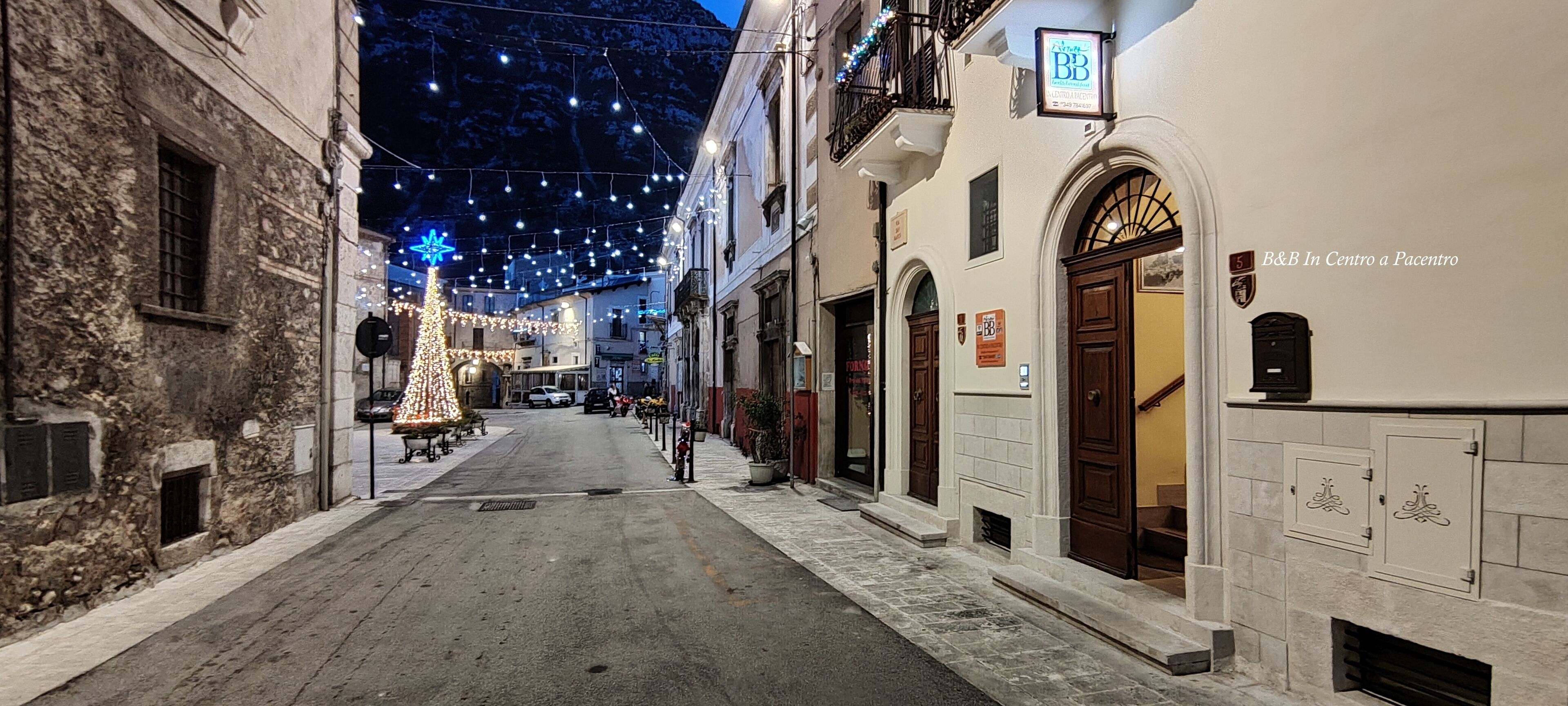 Front of property – evening/night