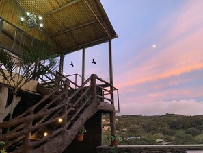 Terrace/patio - Cabinas Vista Al Golfo - Hostel (Monteverde)