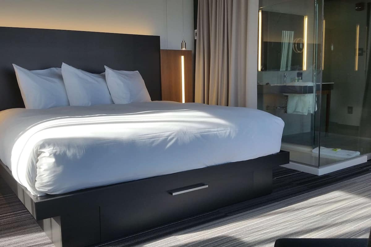 superior suite, 1 king bed, city view | 1 bedroom, egyptian cotton sheets, premium bedding, minibar