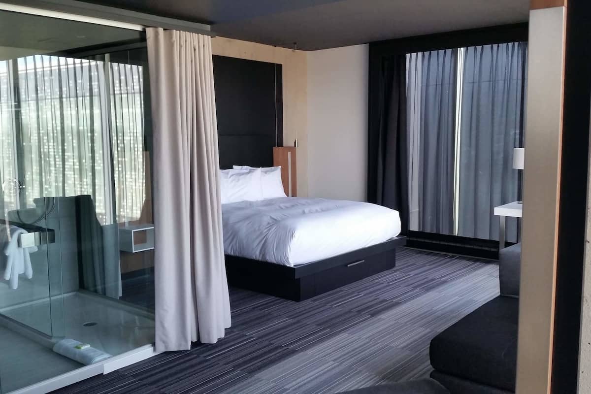 superior suite, 1 king bed, city view | 1 bedroom, egyptian cotton sheets, premium bedding, minibar