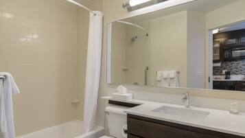 Hair dryer, towels