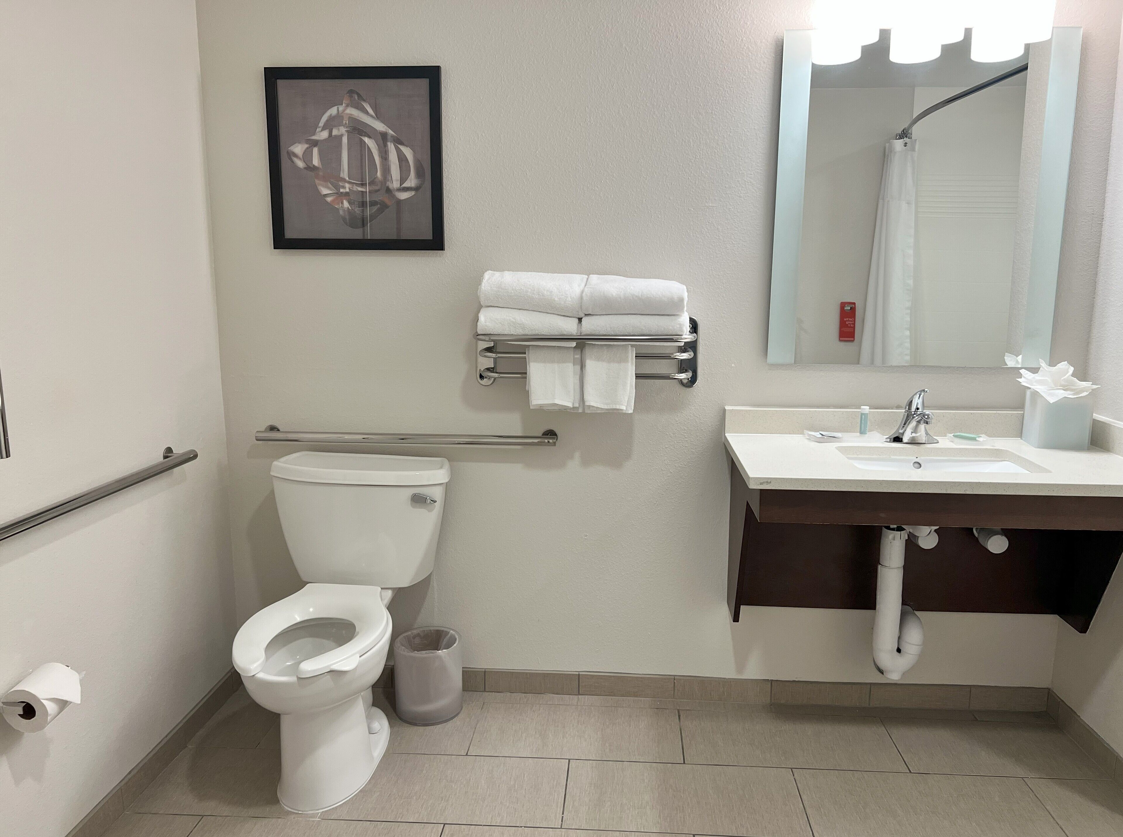 studio, 2 queen beds (mobility/hearing accessible, tub) | bathroom | shower, free toiletries, hair dryer, towels