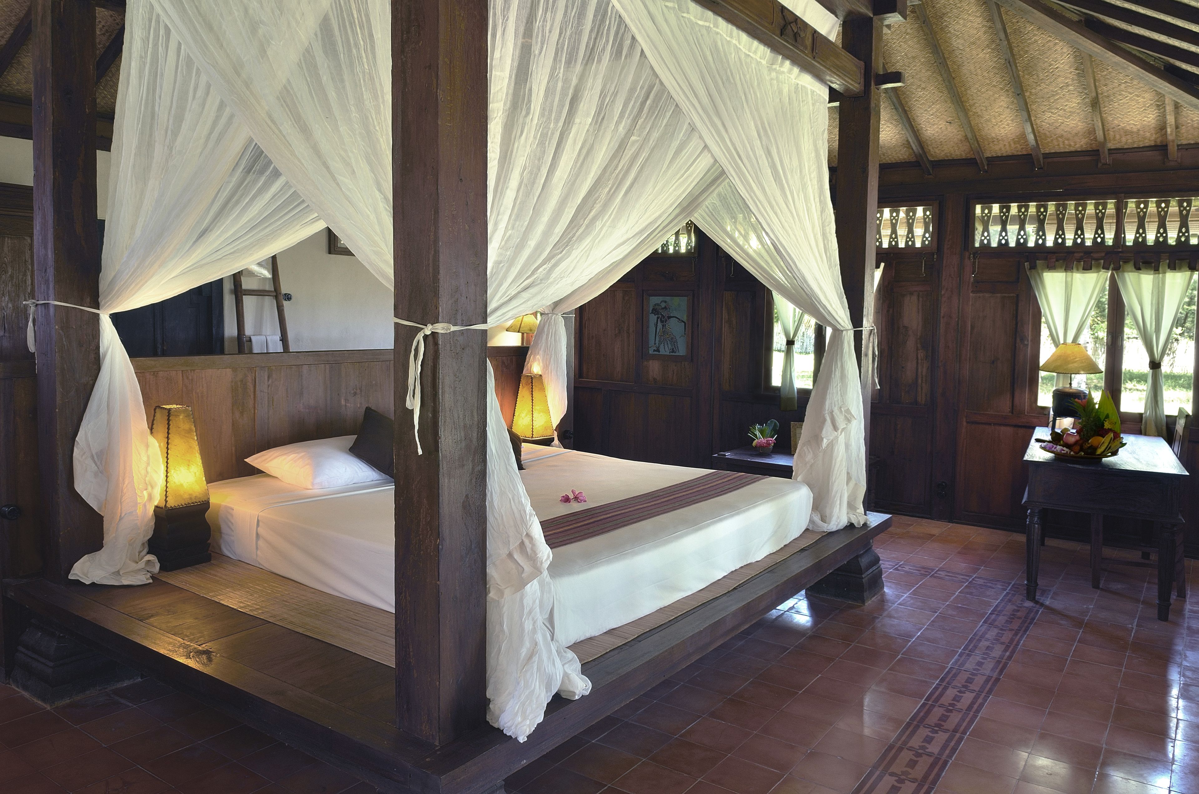 joglo villa beach front | minibar, in-room safe, desk, rollaway beds