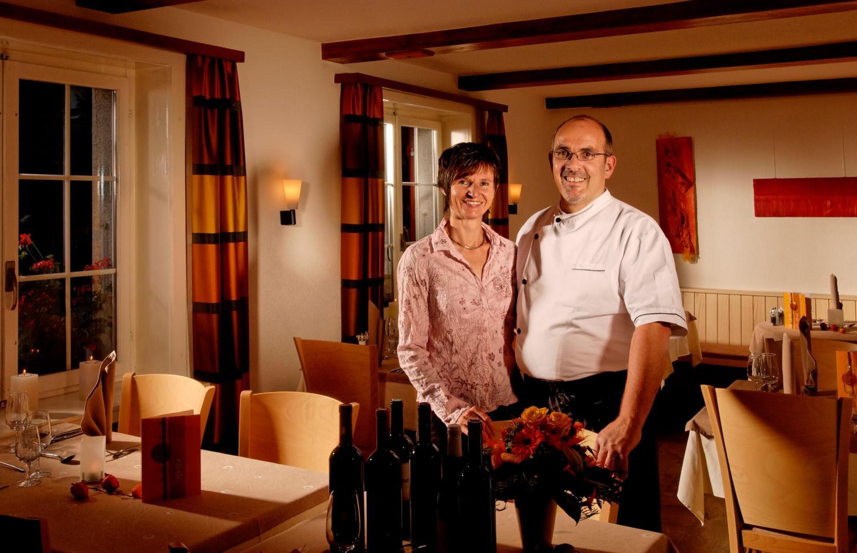 breakfast and dinner served, international cuisine