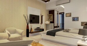 In-room safe, desk, soundproofing, iron/ironing board - Rezo's Hotel (Baga)