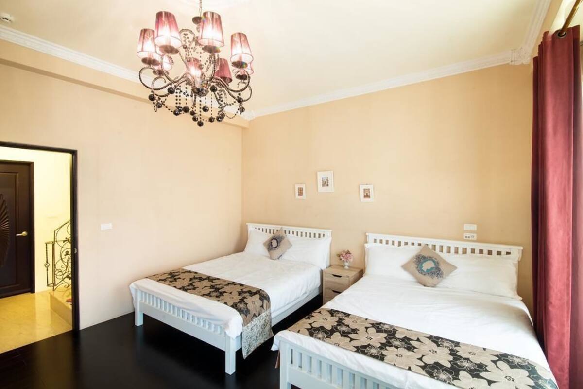 Desk, blackout curtains, rollaway beds, free WiFi