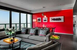 奢華客房 | 起居區 | LED 液晶電視