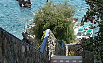 Playa privada, bar en la playa