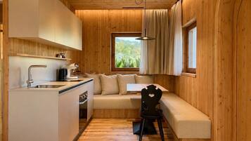 Chalet, sauna | Coin séjour