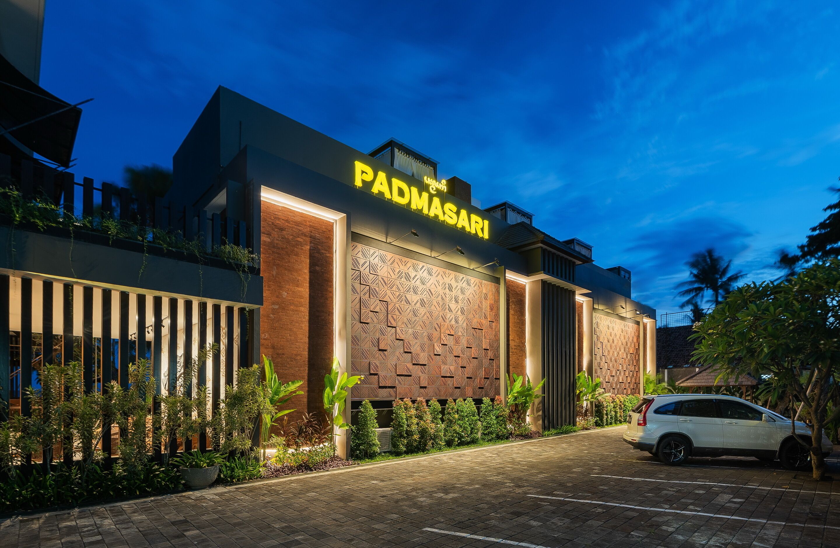 front of property – evening/night