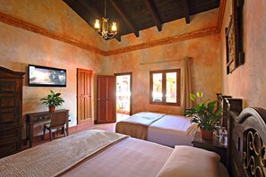 Standard Room, 2 Queen Beds | Desk, iron/ironing board, free WiFi, bed sheets - Hotel Eterna Primavera Antigua (Antigua Guatemala)