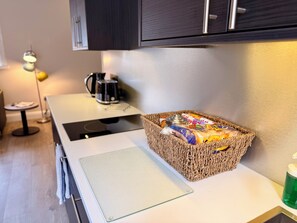 Apartment, 2 Bedrooms | Private kitchen | Full-size fridge, microwave, coffee/tea maker, cookware/dishes/utensils