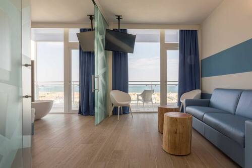 Suite, 1 Double or 2 Single Beds, Balcony, Sea View | View from room