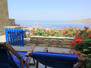 House, 1 Bedroom, Sea View | View from room - Stavros Bay (Tinos)
