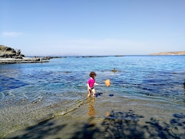 En la playa