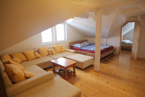 Desk, cots/infant beds, free WiFi