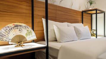 1 habitación, ropa de cama de alta calidad, cubrecamas y minibar