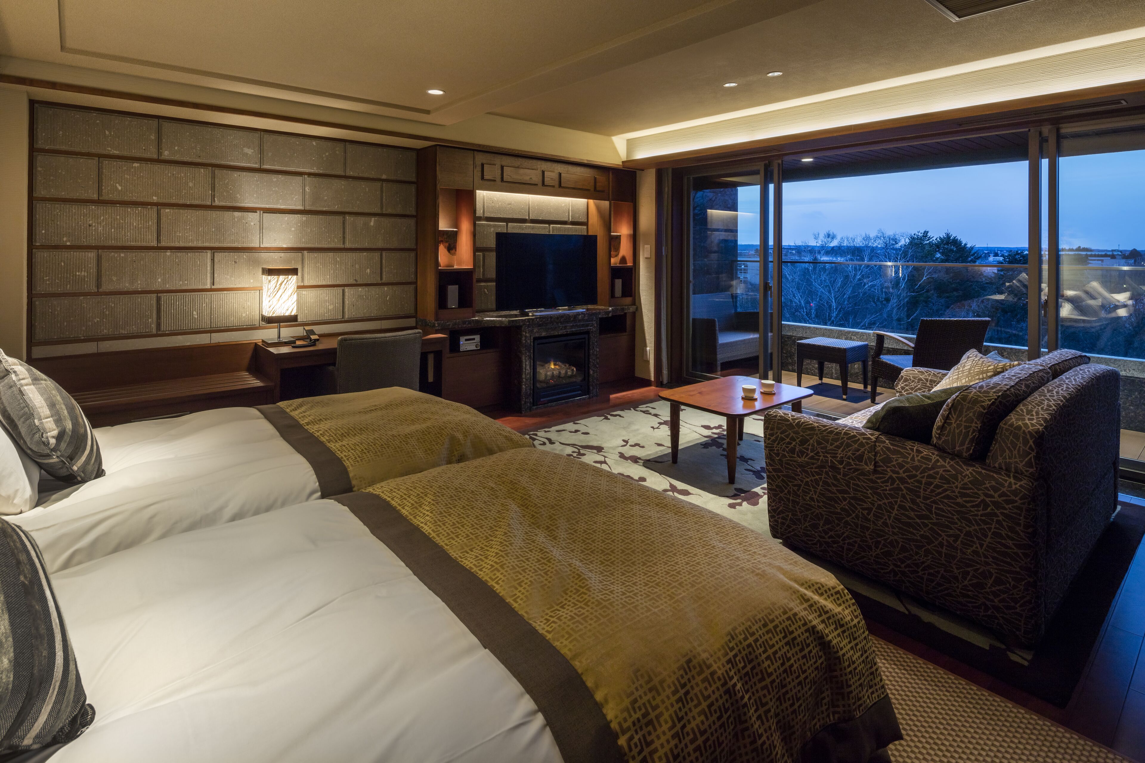 forest spa twin room, non smoking | 1 bedroom, minibar, blackout curtains, free wifi