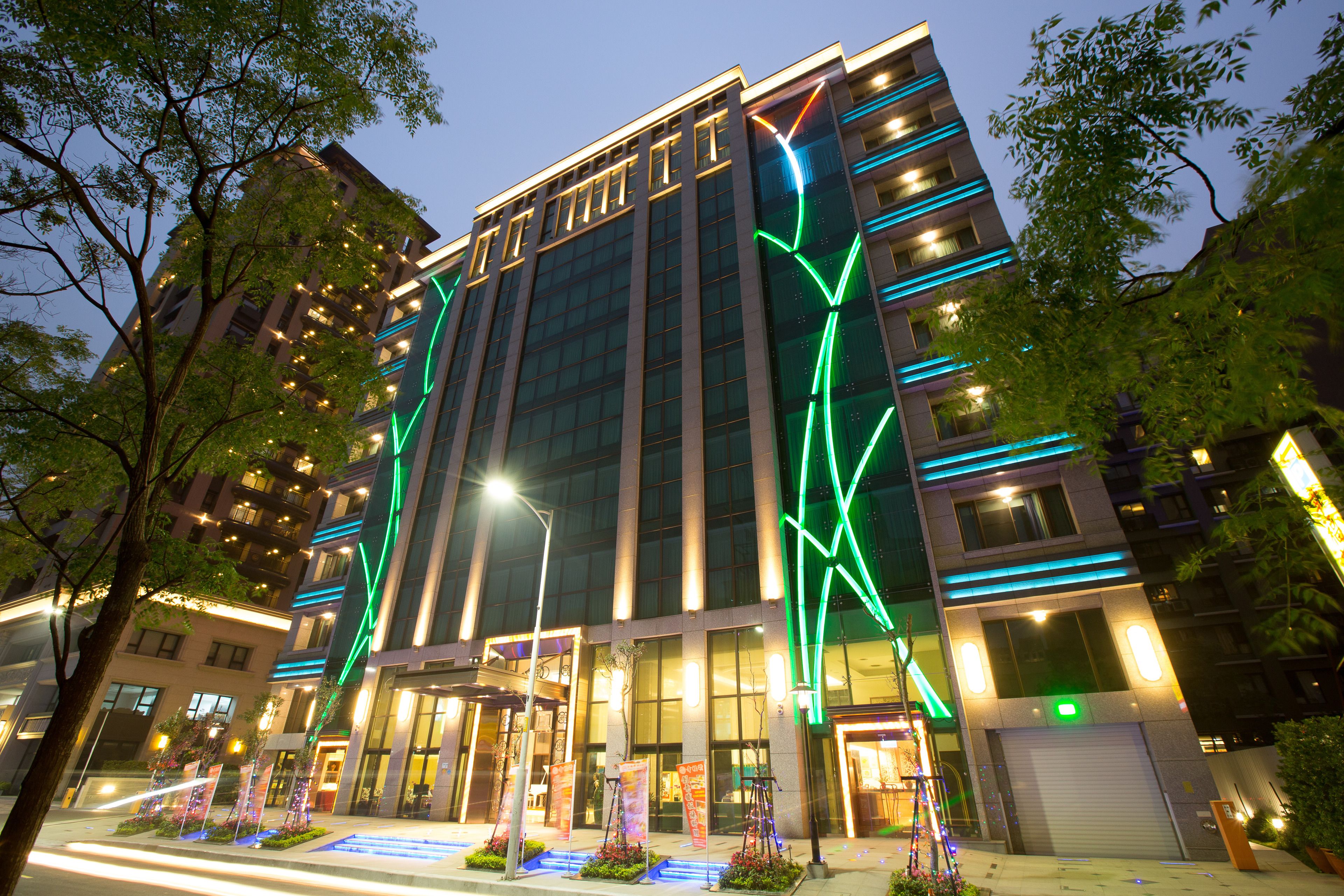 front of property – evening/night