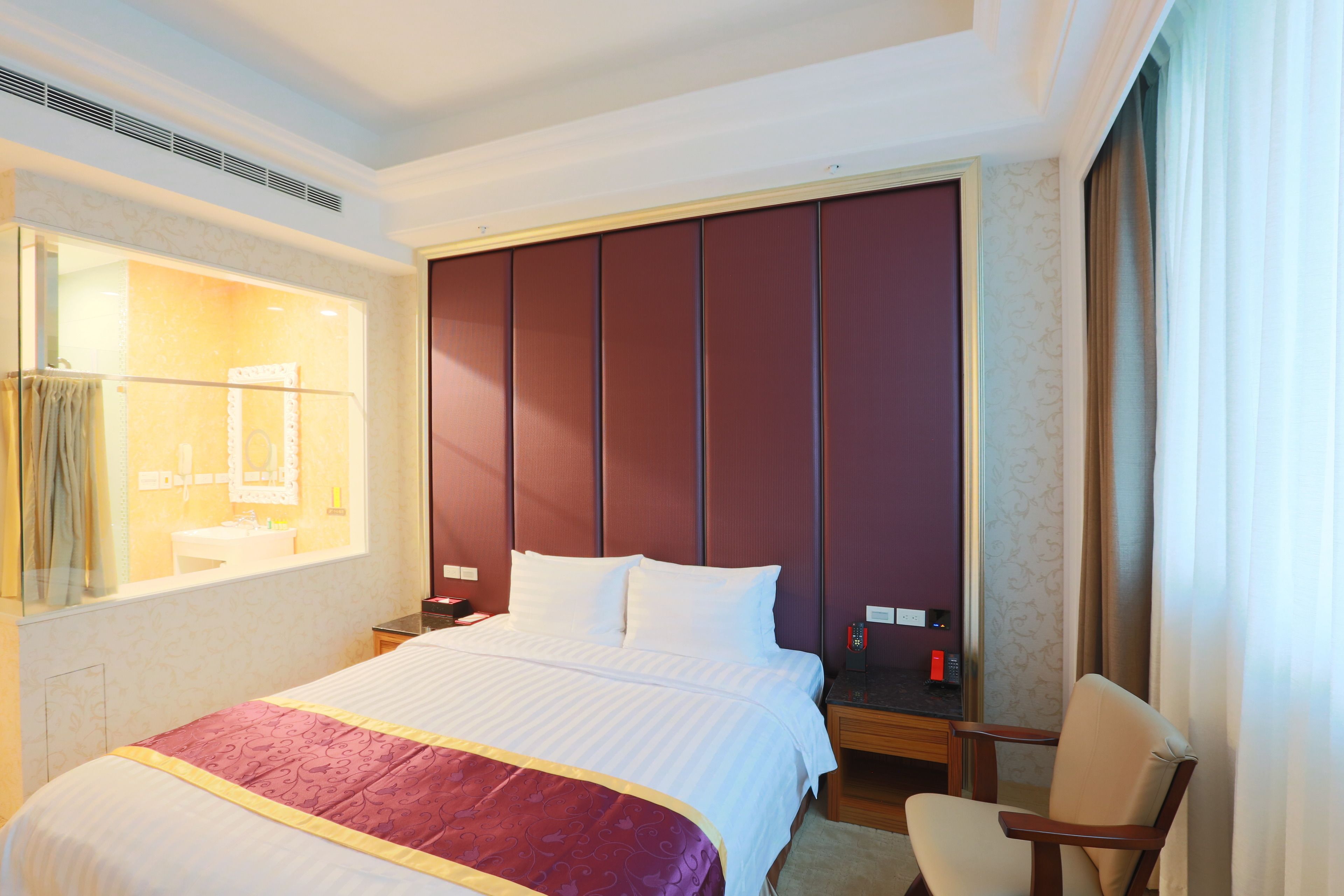 superior room | in-room safe, desk, blackout curtains, iron/ironing board