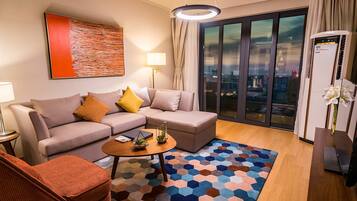 Two Bedroom Superior | 1 bedroom, down comforters, in-room safe, blackout drapes