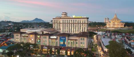 Façana frontal de l'allotjament