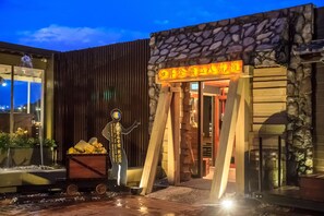 Front of property – evening/night
