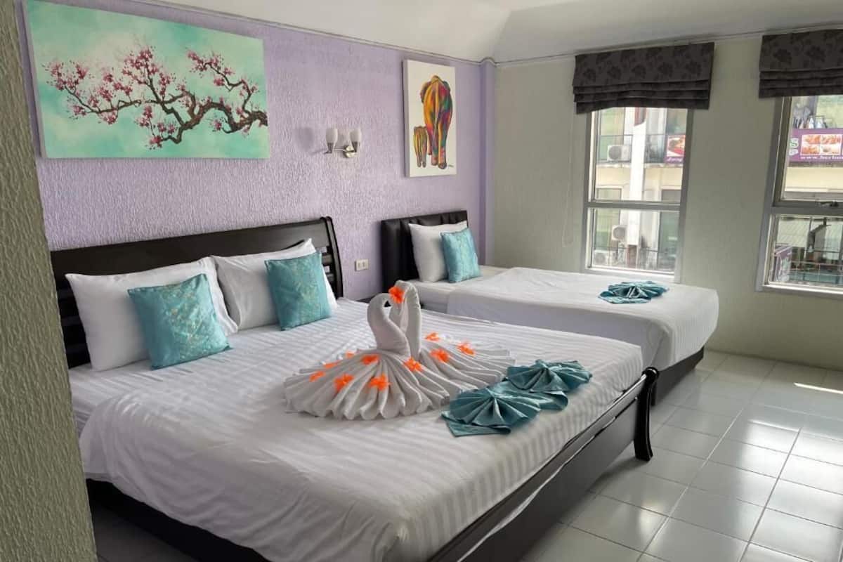 1 habitación y ropa de cama de alta calidad