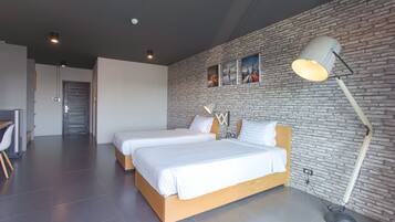 Standard Loft (Twin Bed) | Desk, laptop workspace, blackout curtains, iron/ironing board